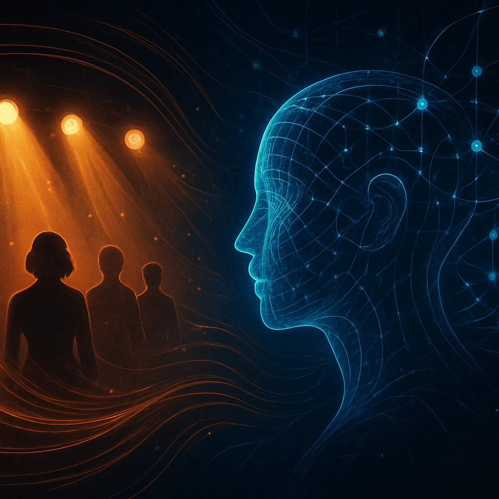 Digital human and silhouettes